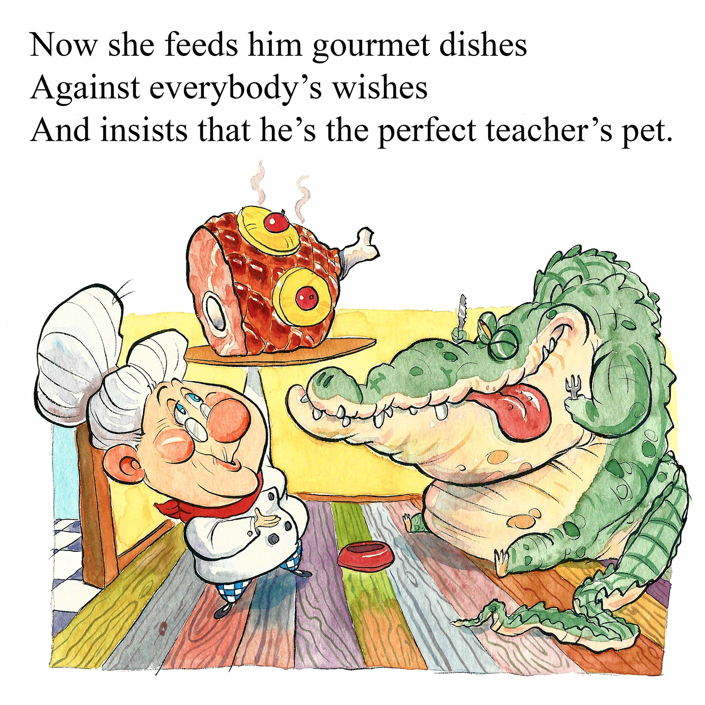 colorful whimsical poem ILLUSTRATION  watercolor children's book kidlit cartoon Character design 
