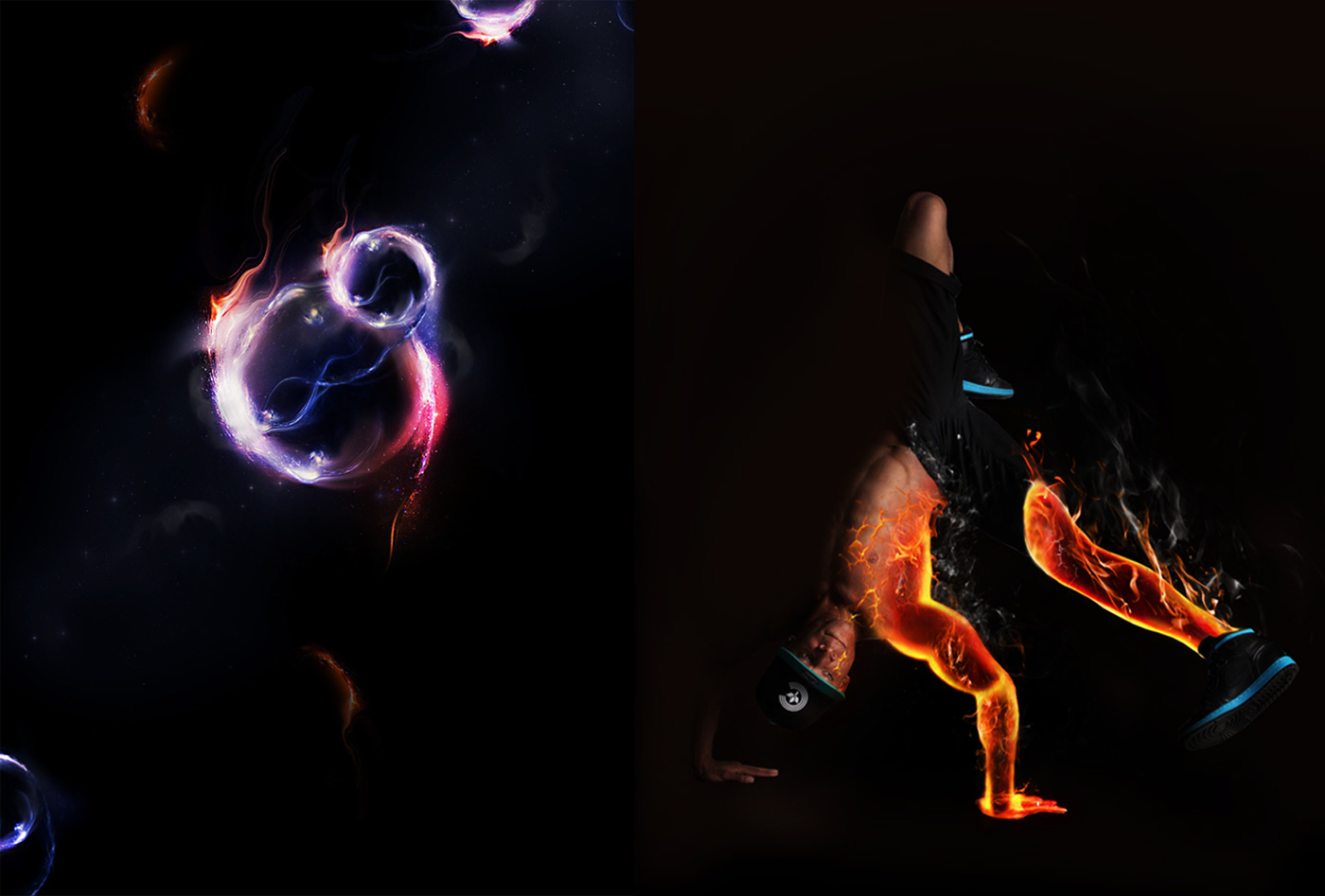 art graphic fire DANCE   breakdance move photoshop photomanipulation