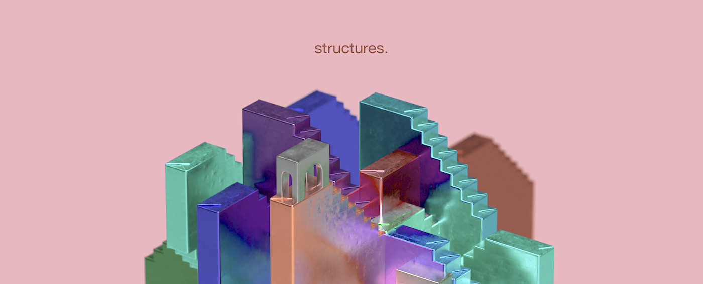 adobedimension abstract 3dart structures floral Render shadowplay tutorial series Isometric