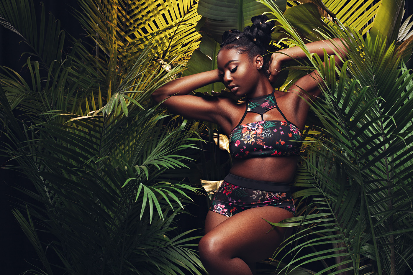 swimsuit swimwear campaign Lookbook commercial Montreal bikini resort Tropical Palm Trees