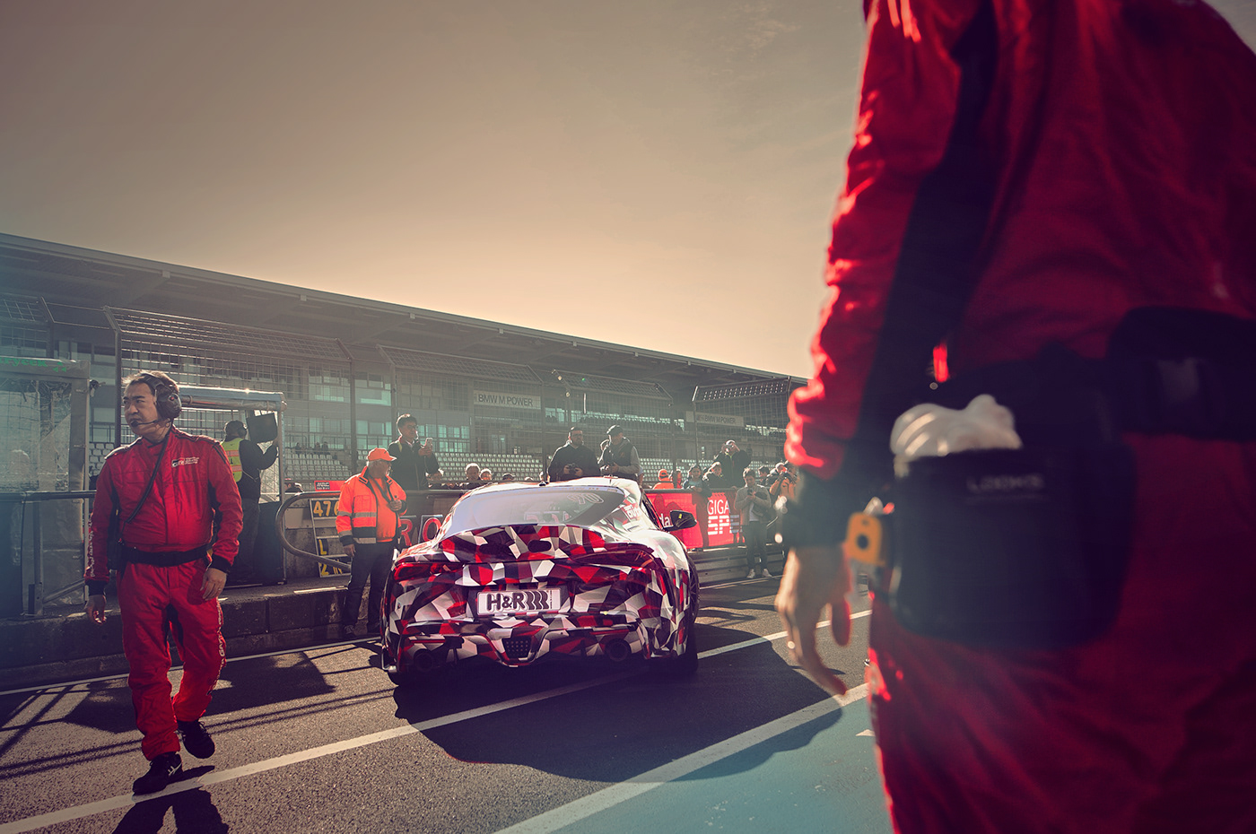 Motorsport automotive   transportation Toyota Supra Racing Advertising  nürburgring carphotography retouch