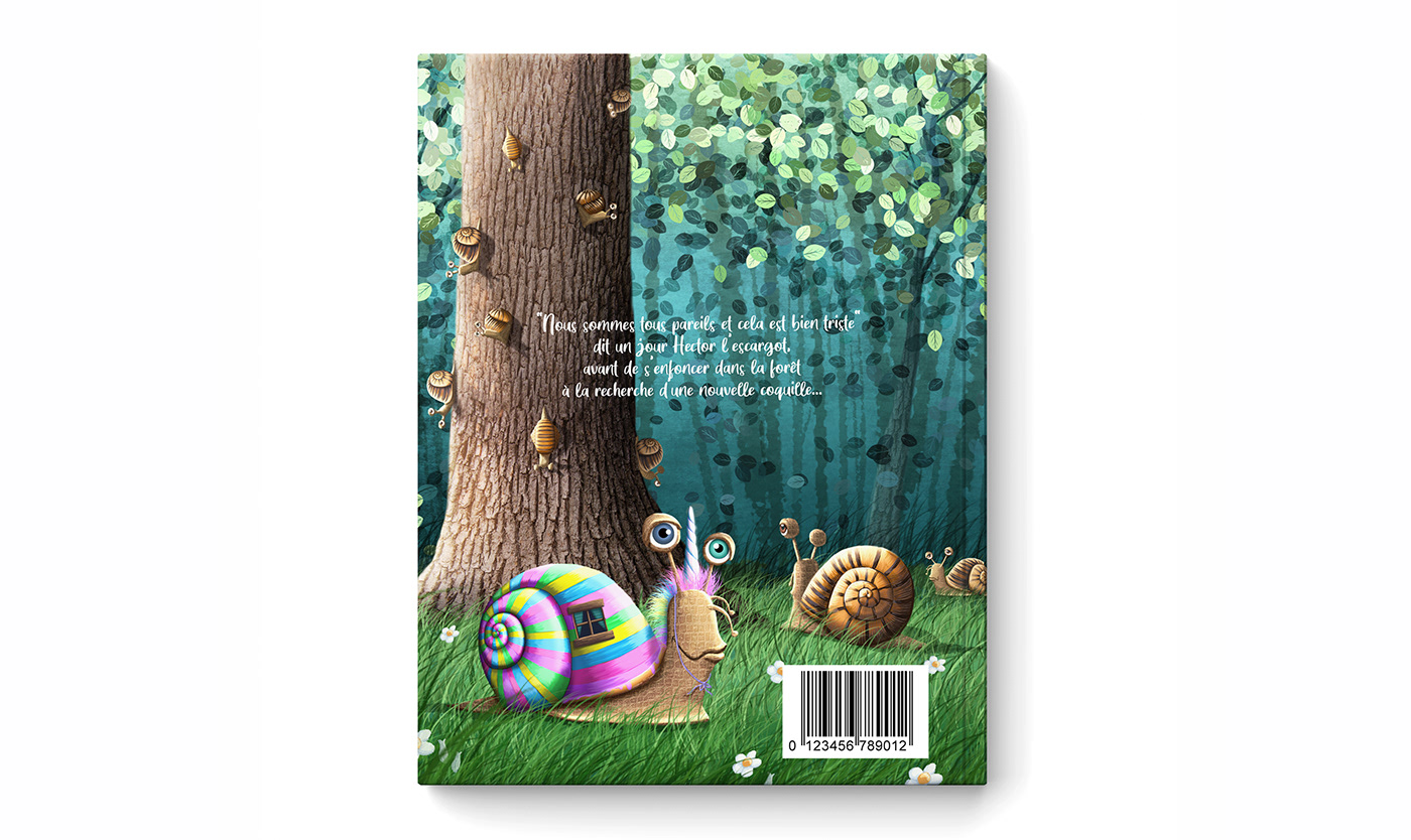 book children enfant ILLUSTRATION  livre snail story escargot Hector