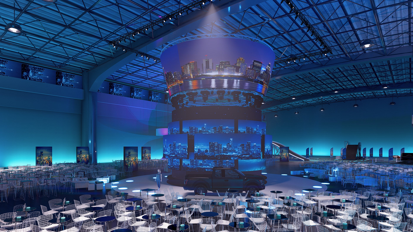 Render BYD Stage stagedesign 3D Events Event marketing   launch campaign
