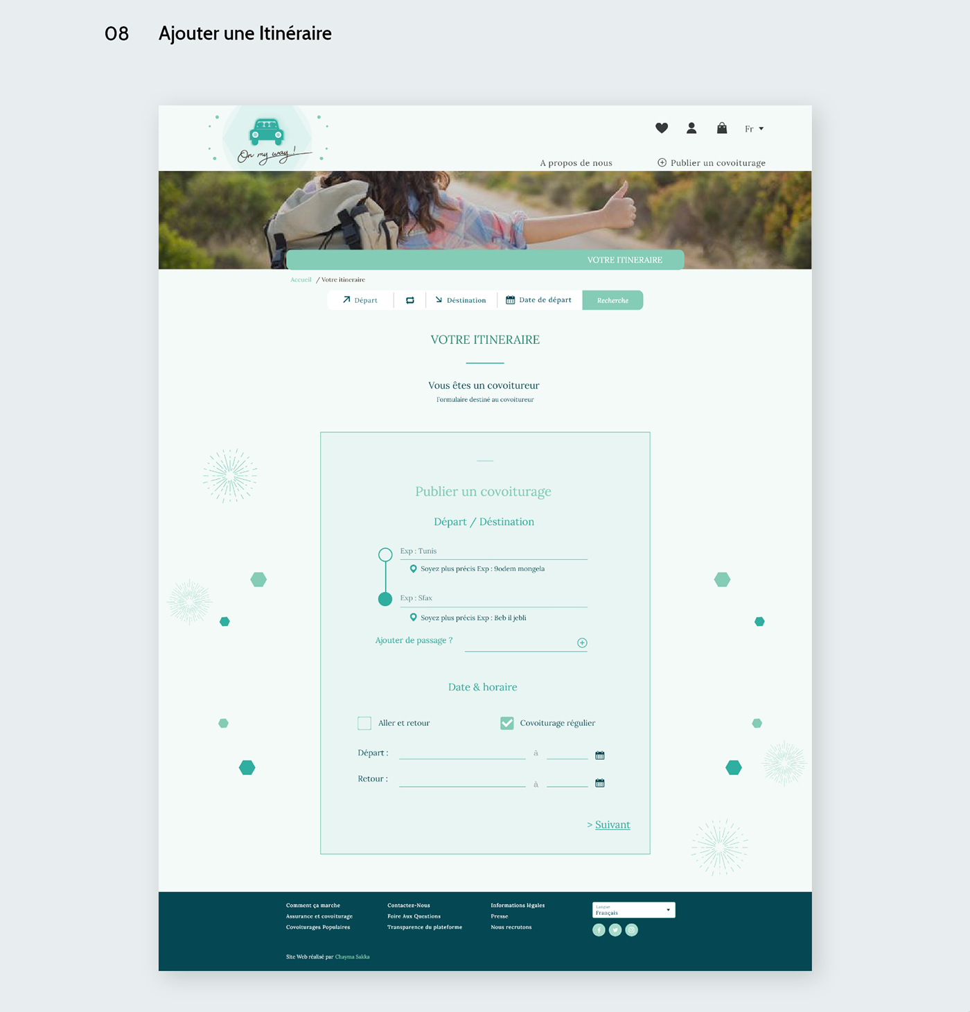 Carpooling design e-commerce minimalist online UI ux Webdesign Website