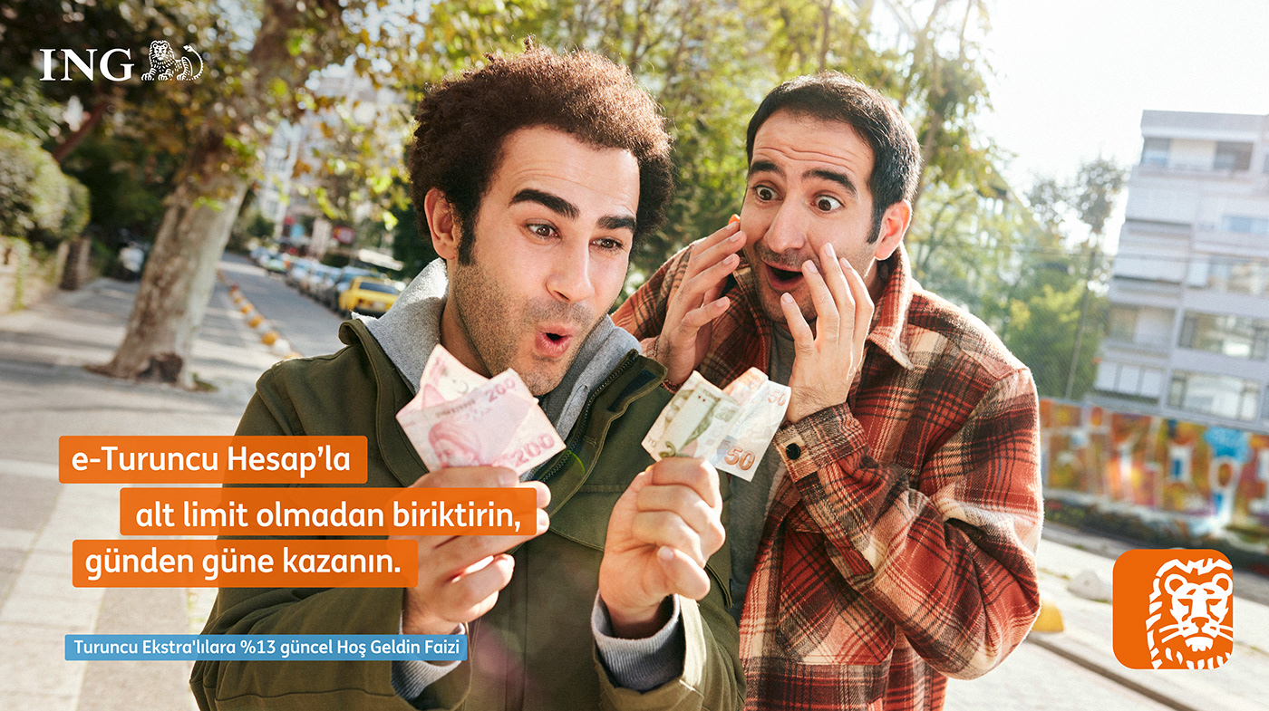 Bank banka e-turuncu hesap ING money para türkiye