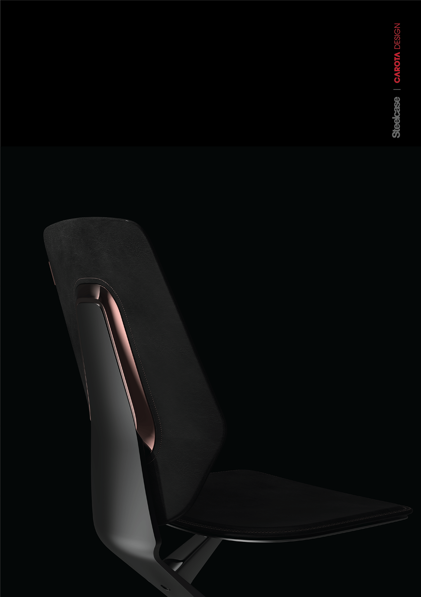carota carotadesign chair furnature Interior luxury Steelcase leather leather furniture office chair