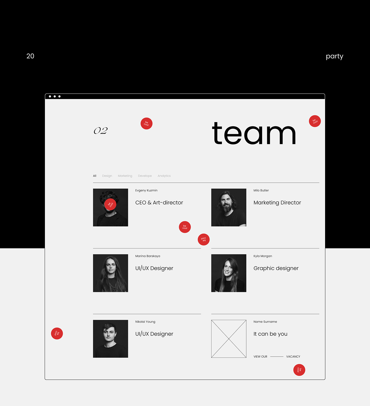 agency clean interaction Minimalism redesign studio typography   UI ux Webdesign