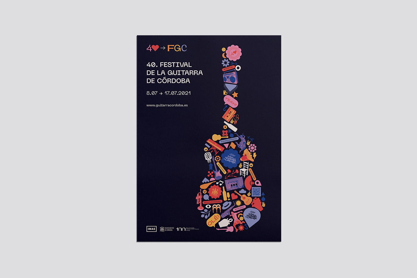 color design Event festival guitar music poster