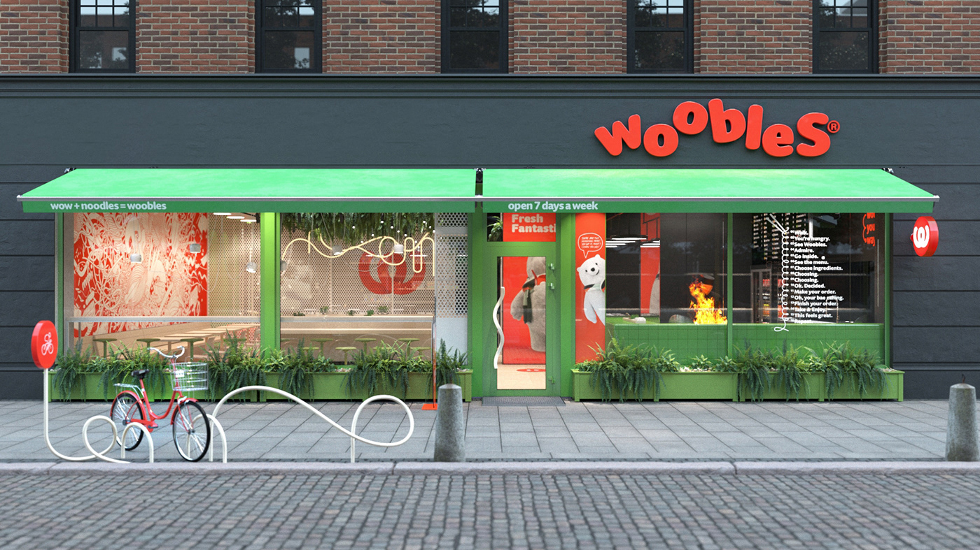 architecture branding  Food  Interior interiordesign logo Mascot Packaging restaurant wok