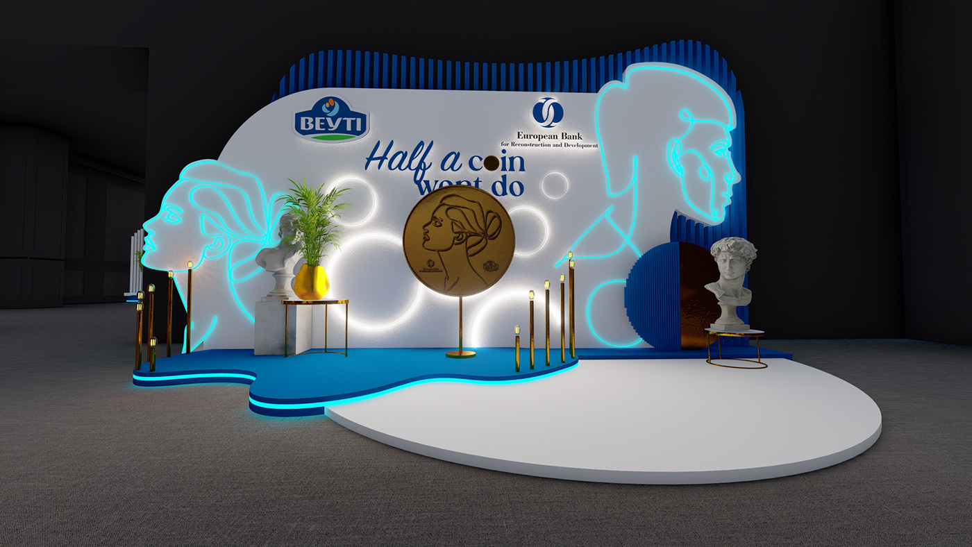 Event party Event Design brand identity Exhibition  booth Stand 3D interior design  3ds max