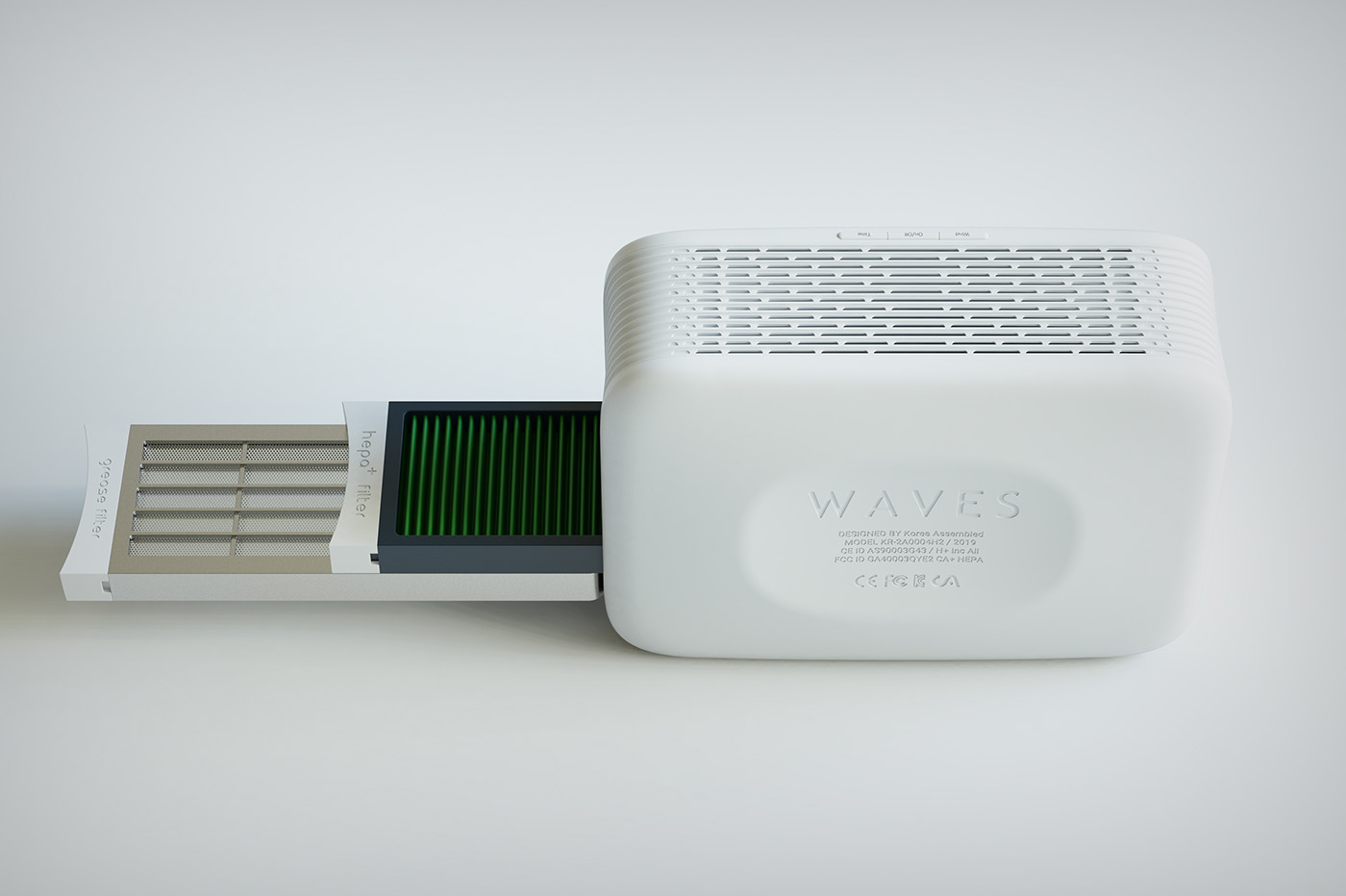 air air purifier design industrial design  Life appliances MINI Minimalism product product design  wave