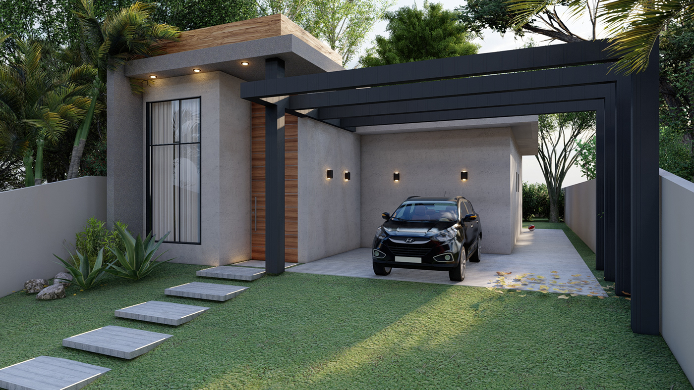 house ARQUITETURA architecture Render arquitectura casa 3D design diseño ilustracion