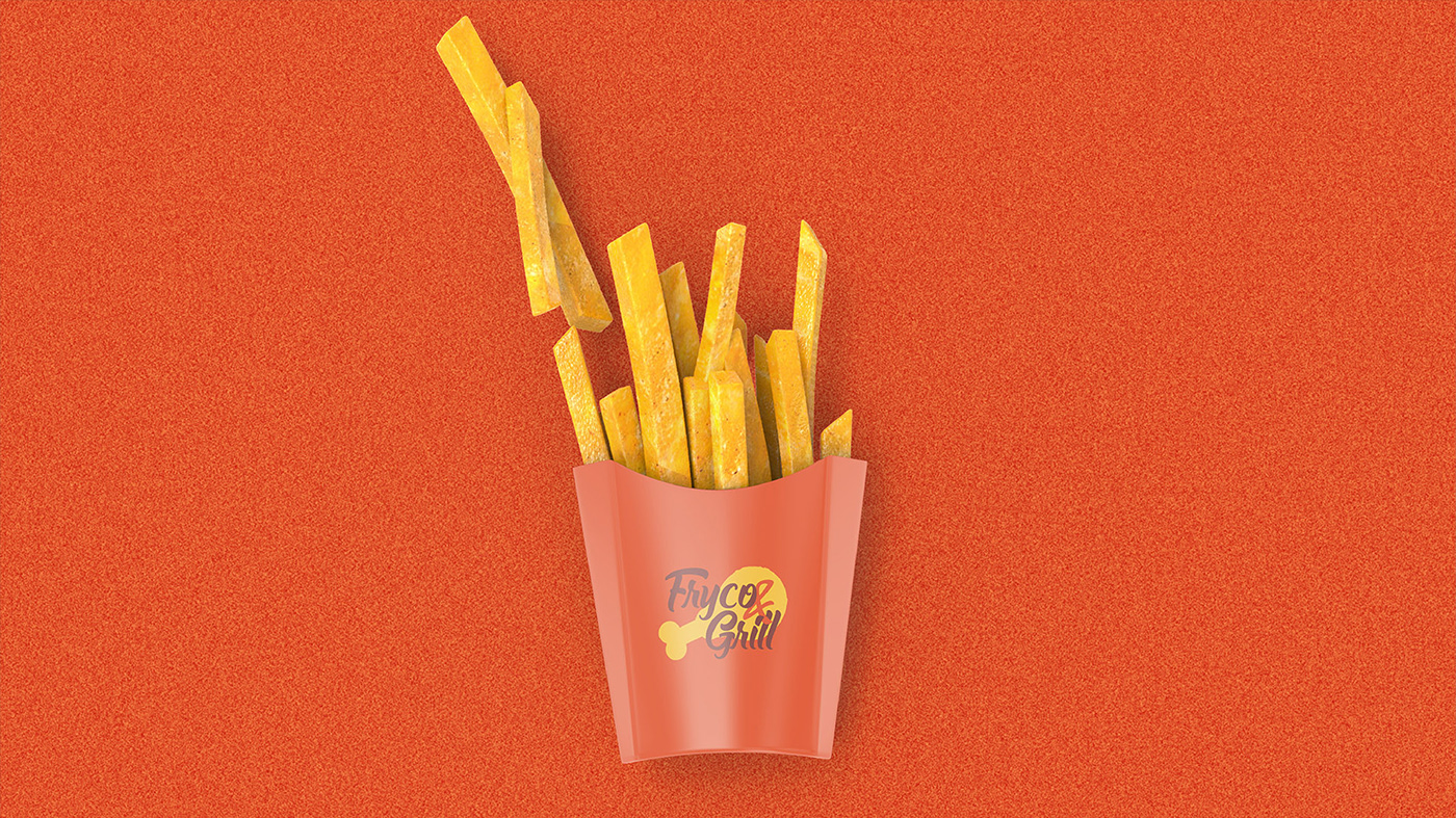 Logo Design branding  Food  fried chicken Broasted Chicken burger Fast food restaurant visual identity brand