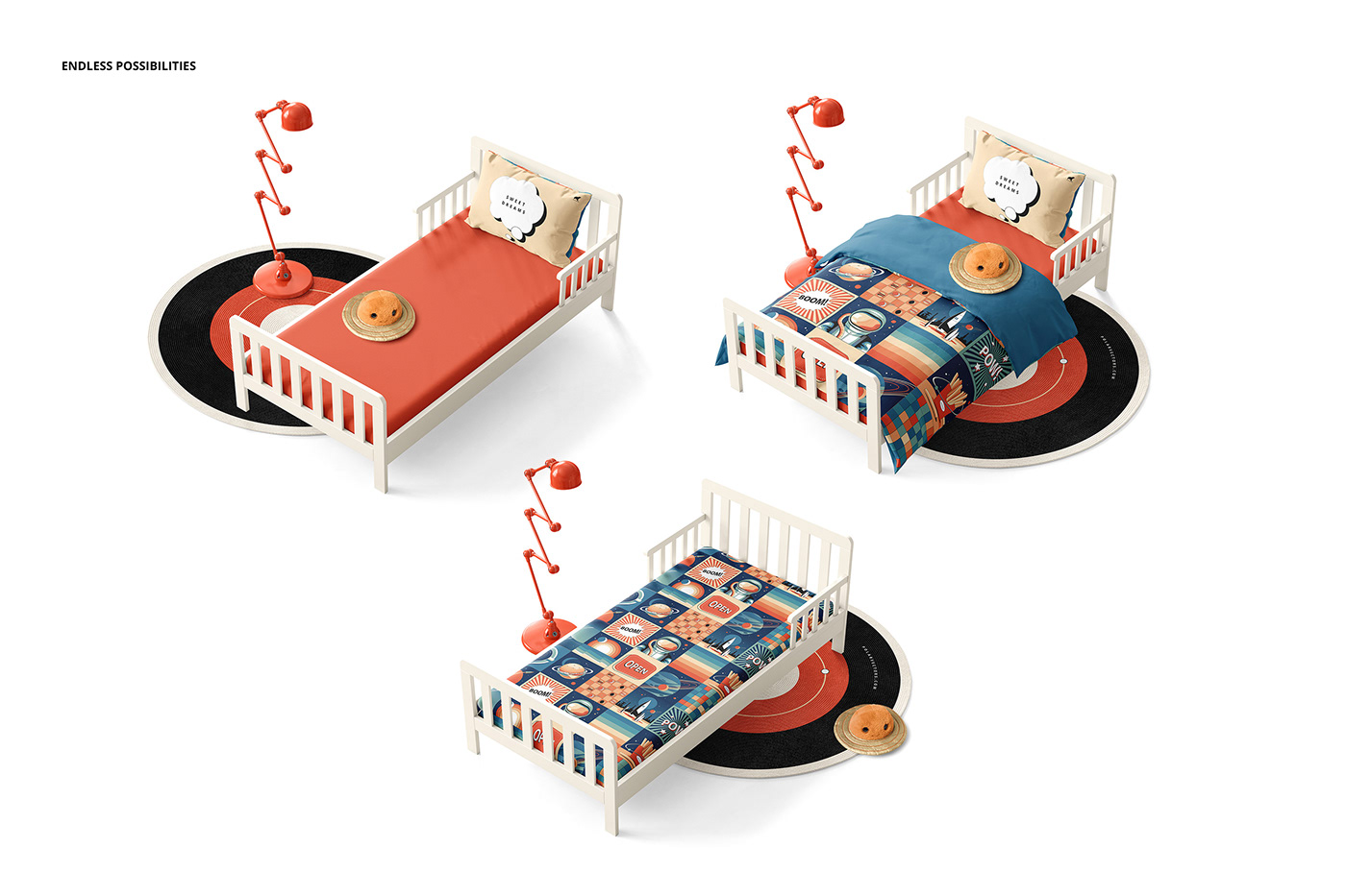 Bedclothes bedclothing bedding creatsy Interior kids mock-up Mockup mockups template