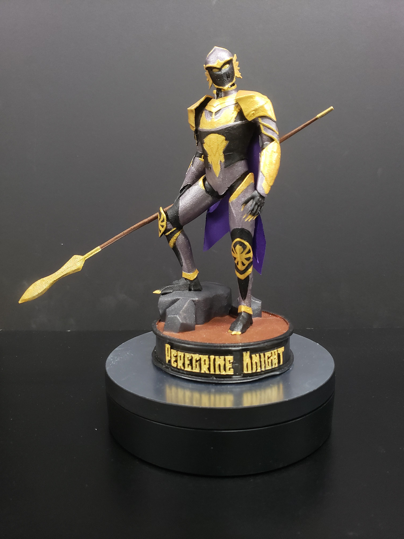 3D blender blender3d falcon golden knight medieval peregrine Render spear