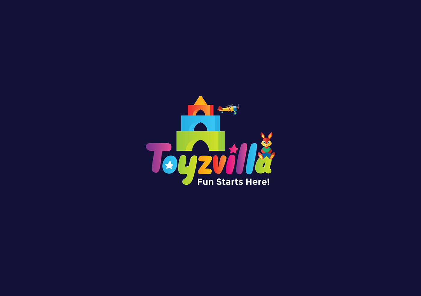 branding  design kids logo Playground toy Villa