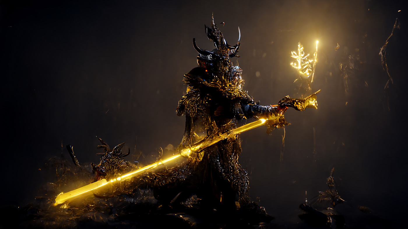 2D Character Character design  dark digital illustration fantasy ILLUSTRATION  knights mystery Sword