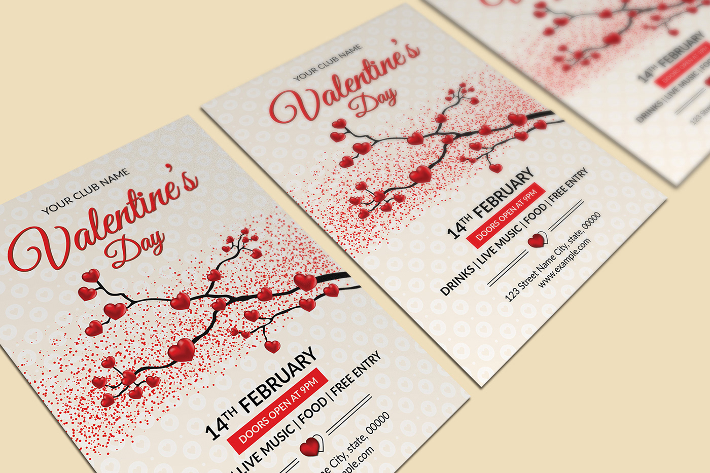 valentines day party invitation template Printable Valentines Day party flyer