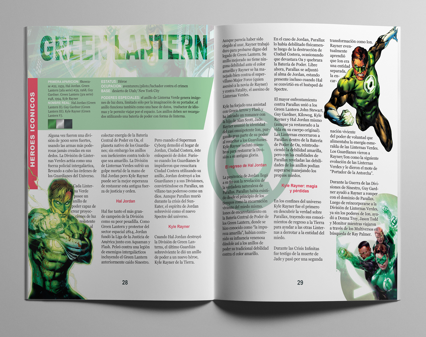 editorial graphic design  print Encyclopedia Dc Comics comics Print Media Diseño editorial