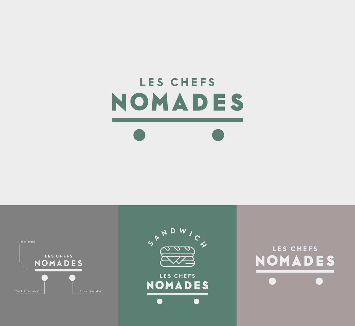 Davide Rino Rossi • Les Chefs Nomades • Gourment Street Food • Logo Design