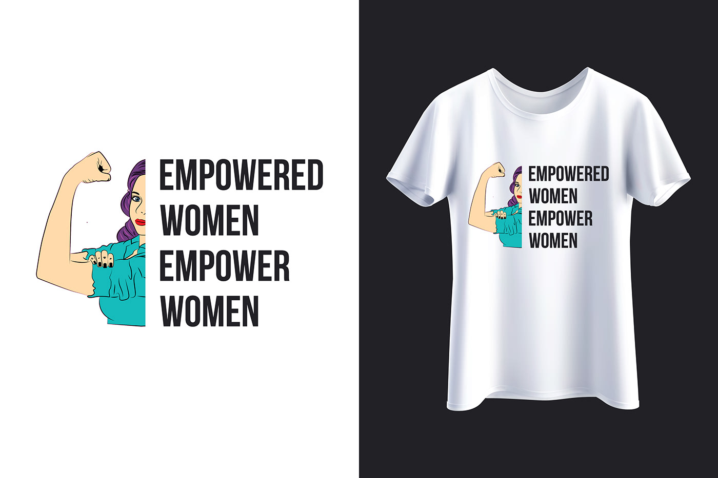 support unity empowerment strength women power ILLUSTRATION  adobe illustrator Graphic Designer determination