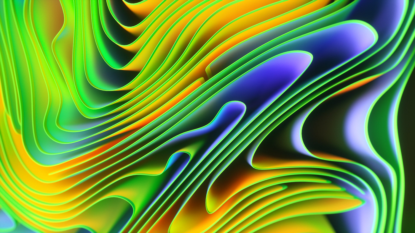 4K abstract CGI cloth experimental motion satisfying twirl wallpaper weird