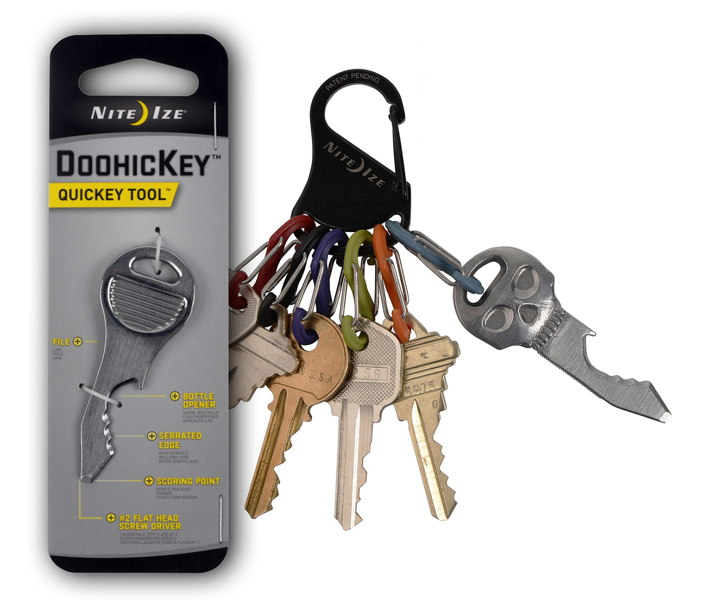 key tool multitool invention keyring pocket steel opener indiegogo trident design bottle opener screwdriver quickey crowdfund Kickstarter