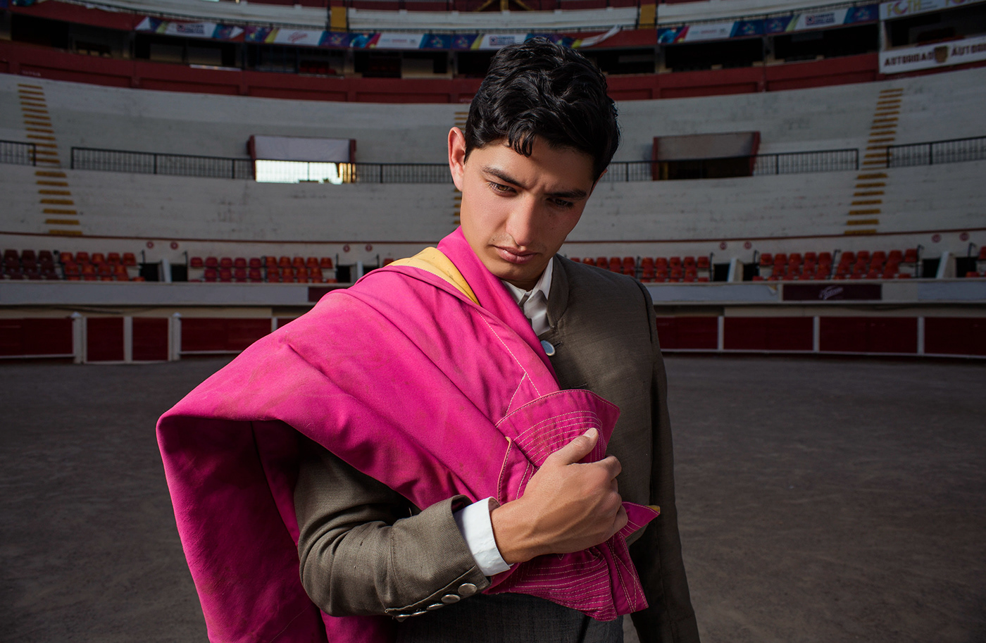 bullfight mexico aguascalientes Young bullfigheter plaza toros monumental portrait photoshoot