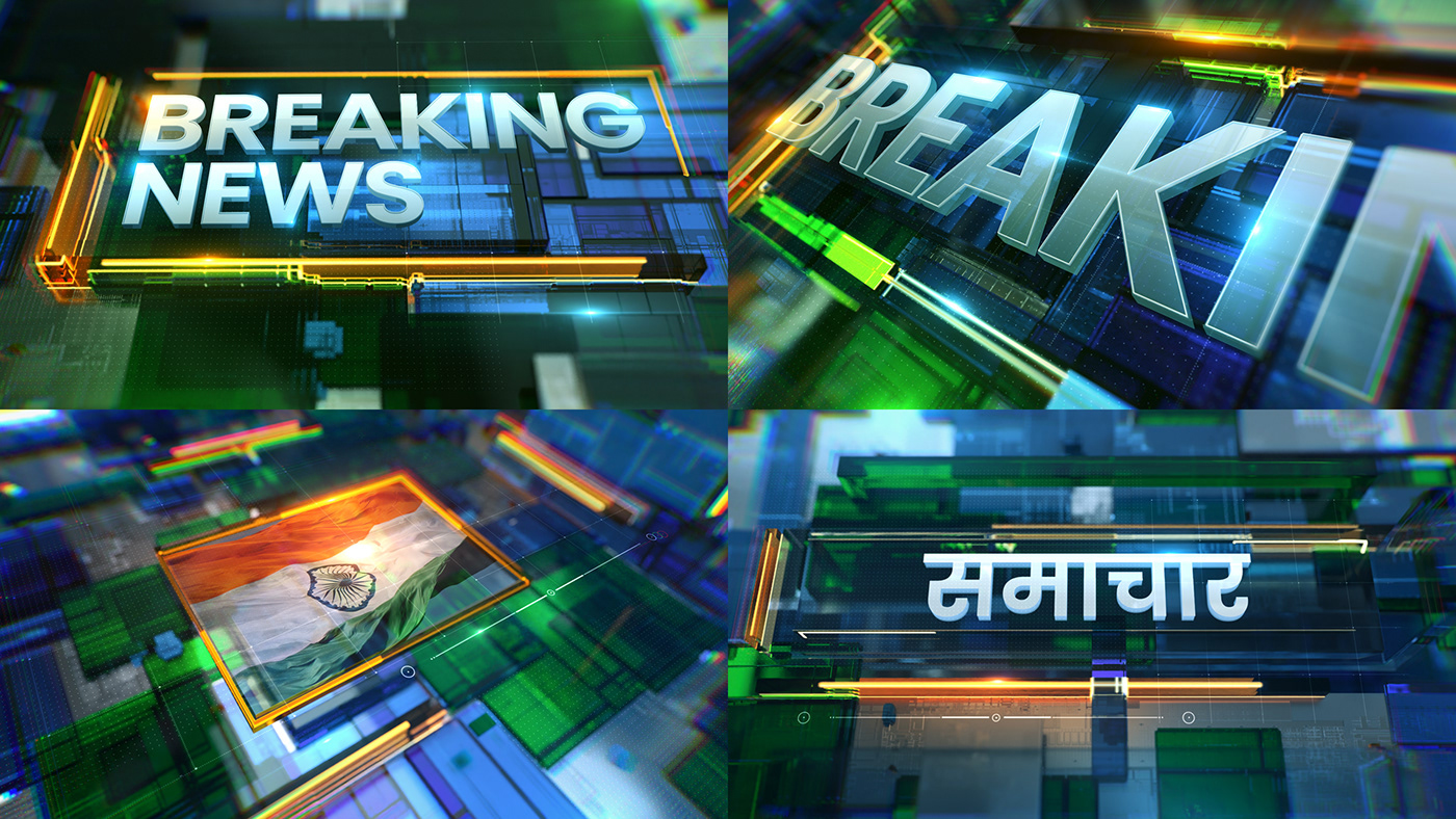 Aaj Ki Baat Aap Ki Adalat Broadcast Design india tv News Pack rajat sharma real time renderon VizRt indiatv