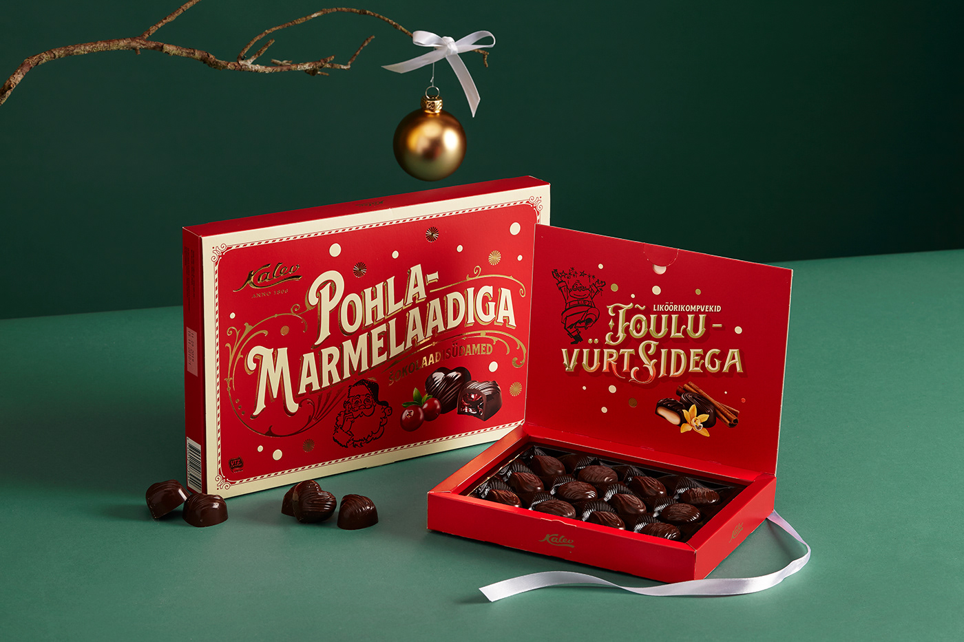 Christmas Kalev Estonia chocolate Candy Holiday santa