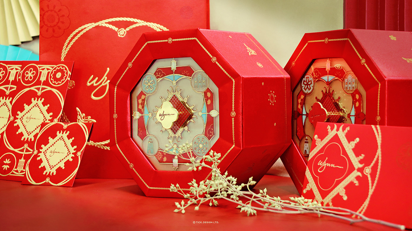 chinese chinesenewyear cny facemask macau Packaging redpacket ricecake temple wynn