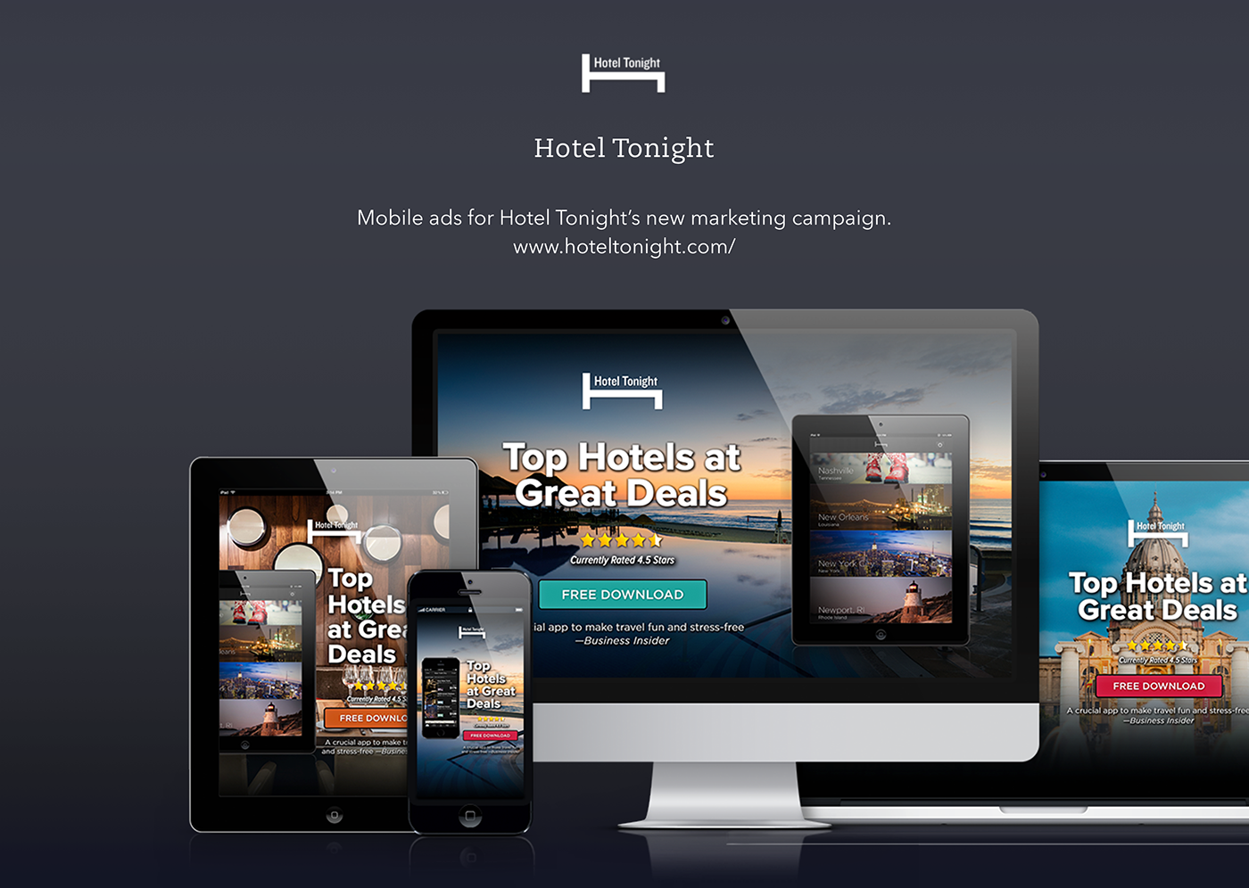 Hoteltonight Startup mobile advertisement