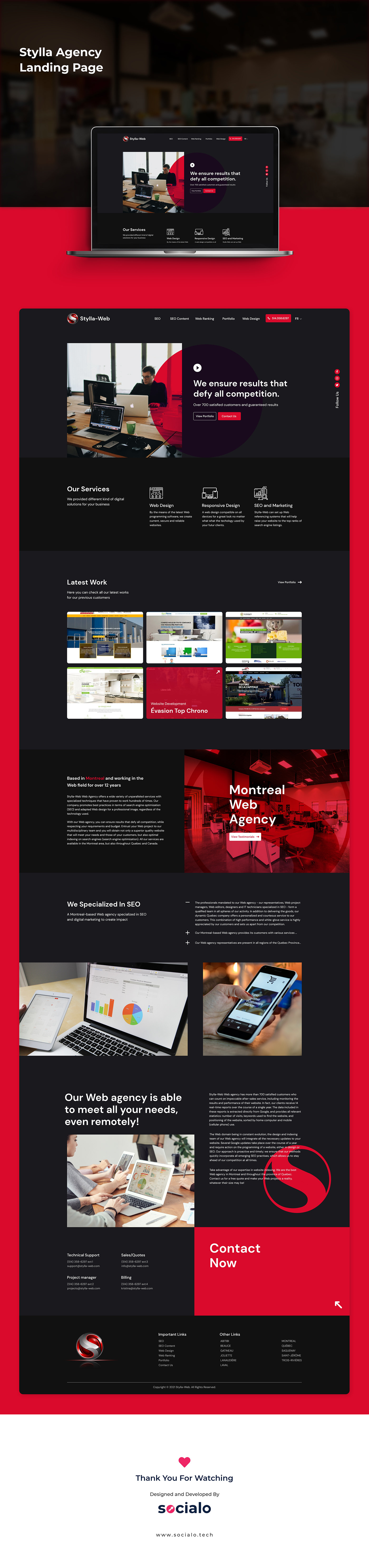 Adobe XD development landing page ui design Web Design 