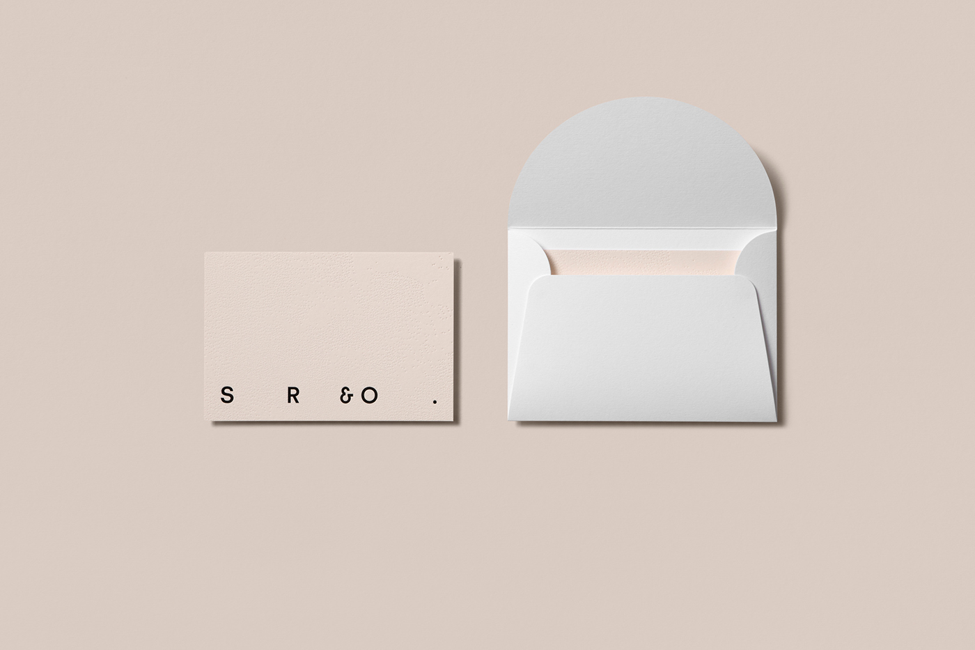 architect interiors branding  gold foil emboss Dark Green business card folder envelope