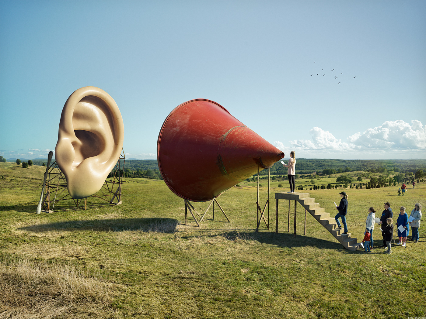 ear erikjo funnel Hasselblad listen opinion saying shout surreal what