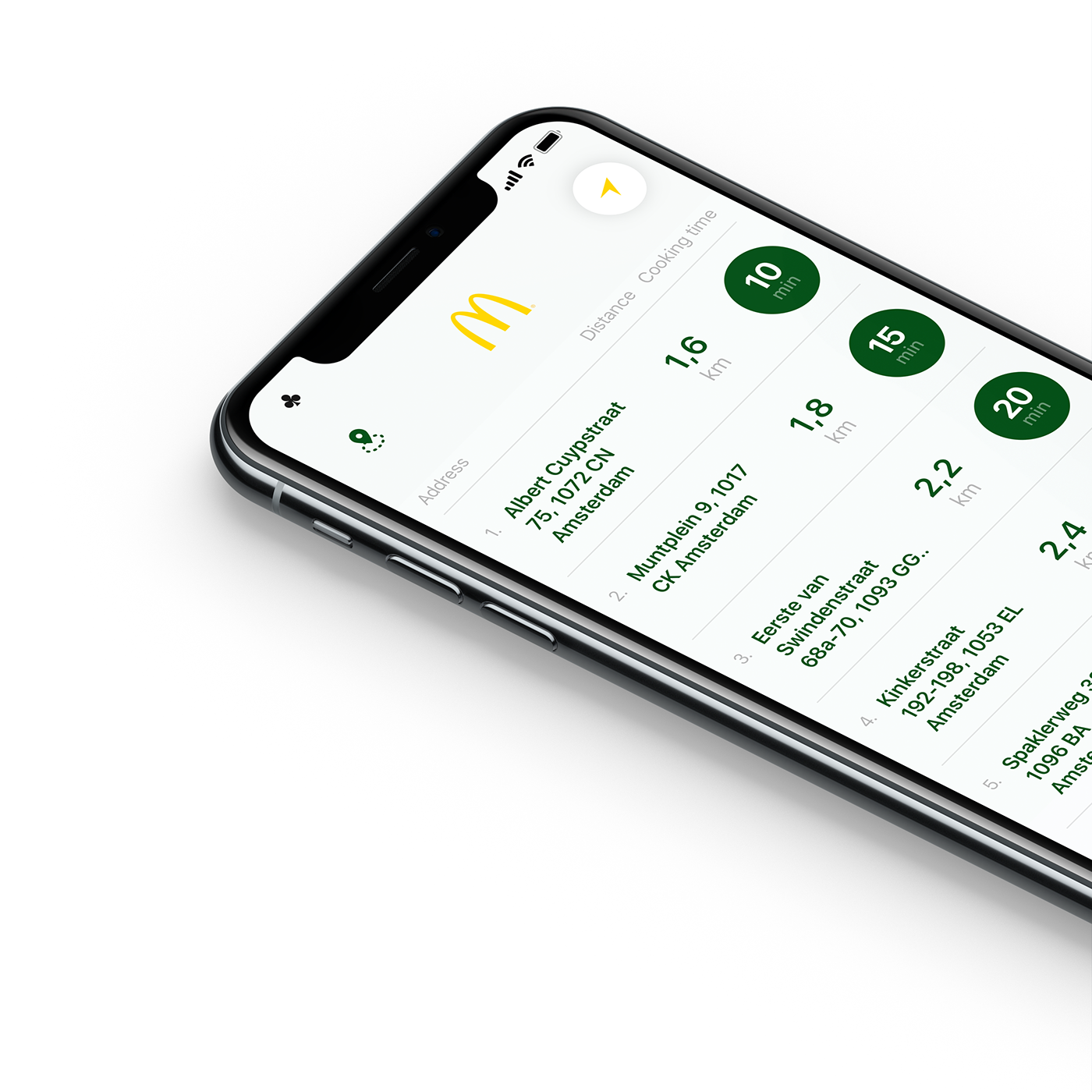 app concept UI ux mockups iPhone x modern clean minimal
