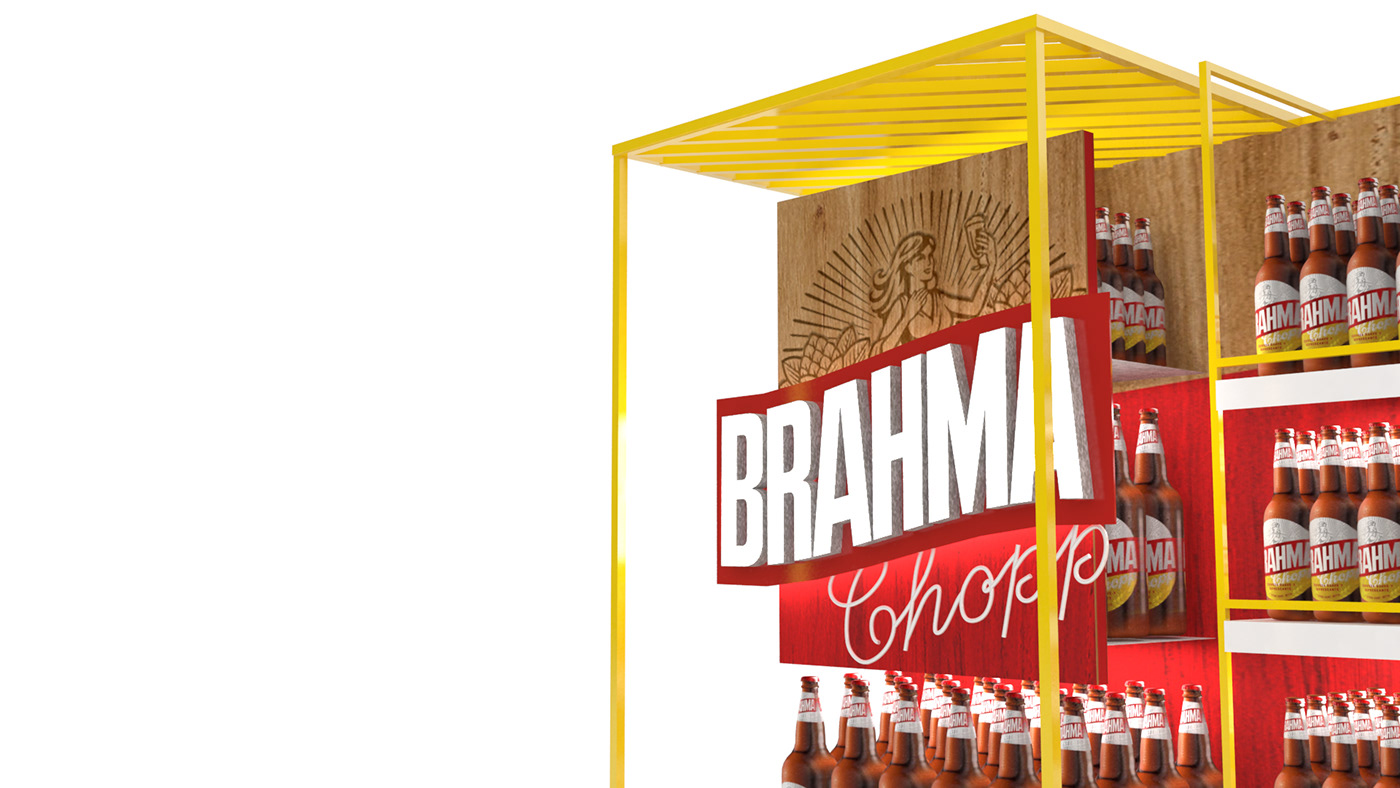 brahma pop POCM trade beer cerveza end cap