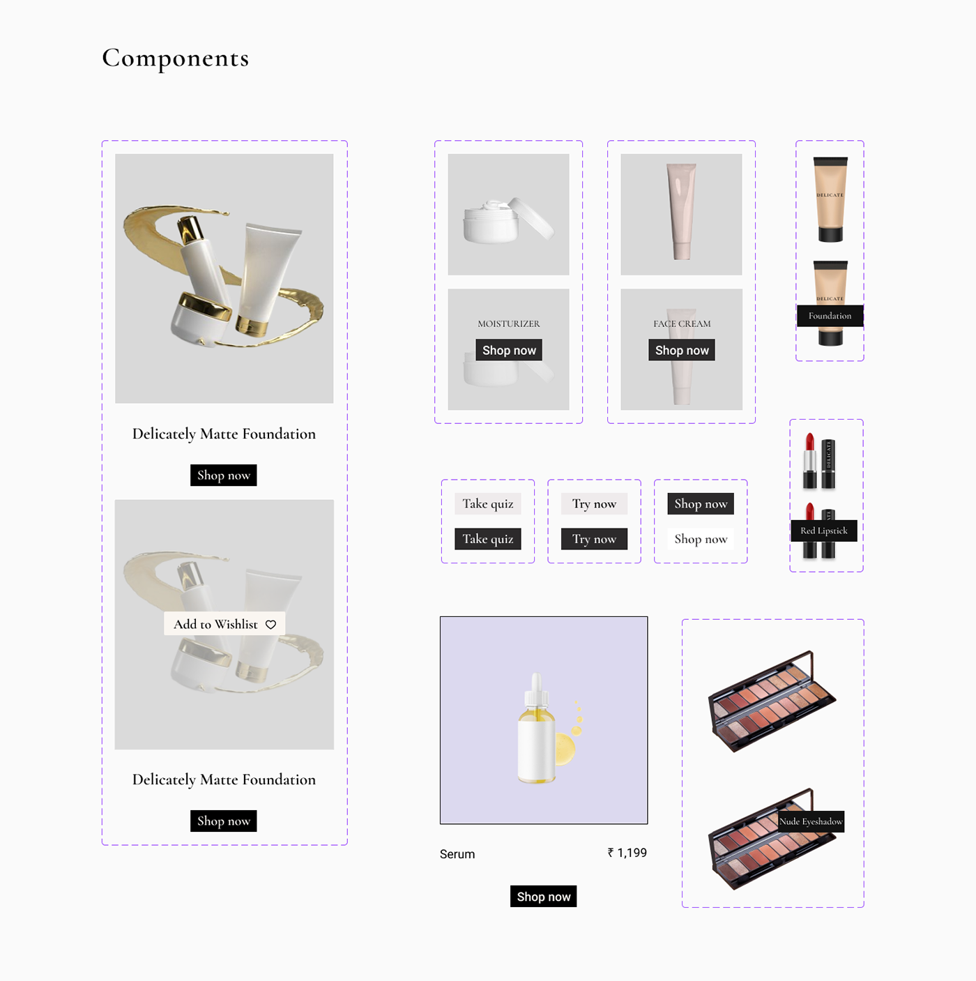 UI/UX ui design Figma Web Design  Website cosmetics Cosmetic skincare Responsive Ecommerce