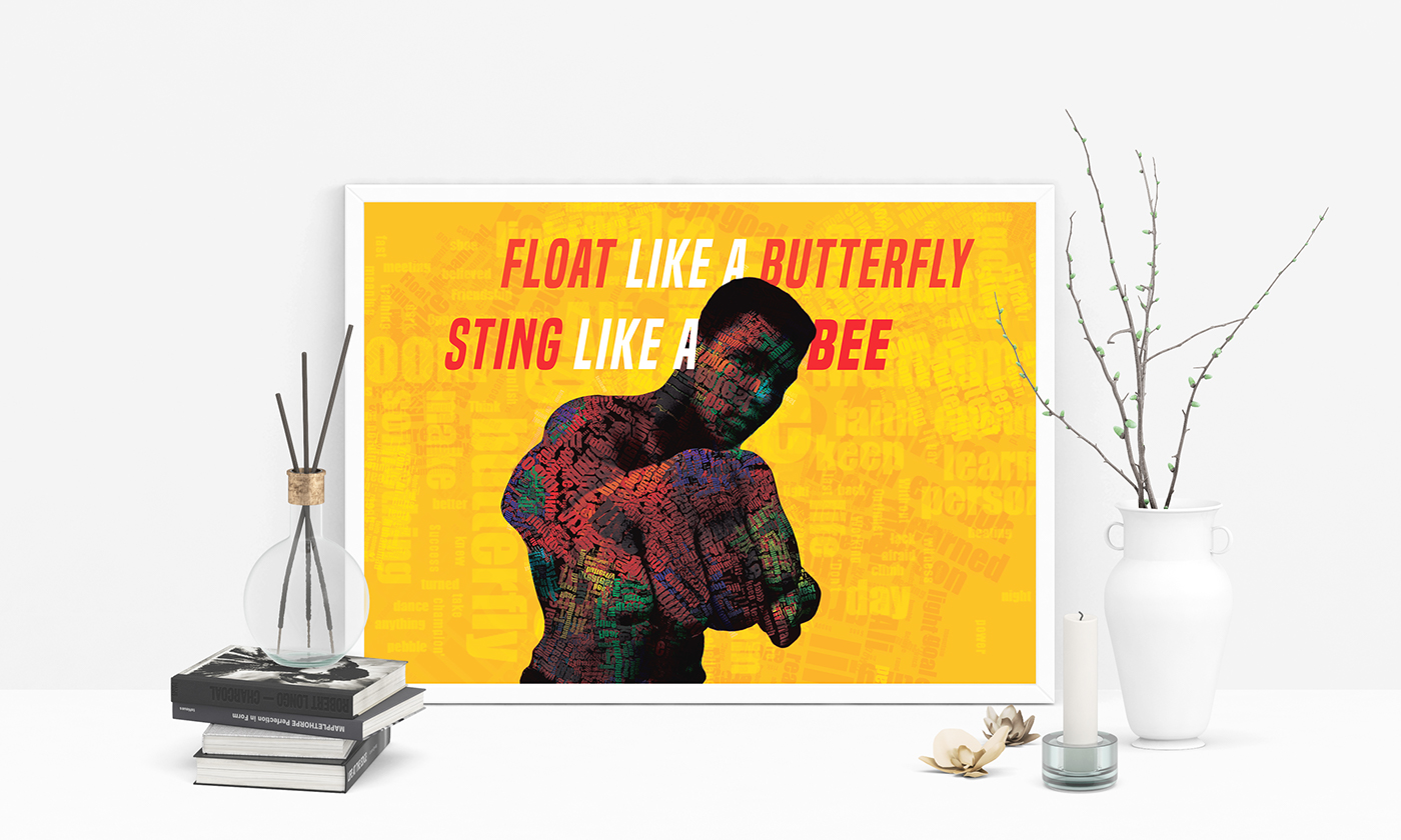 Float Like A Butterfly Sting Like A Bee Ali On Behance