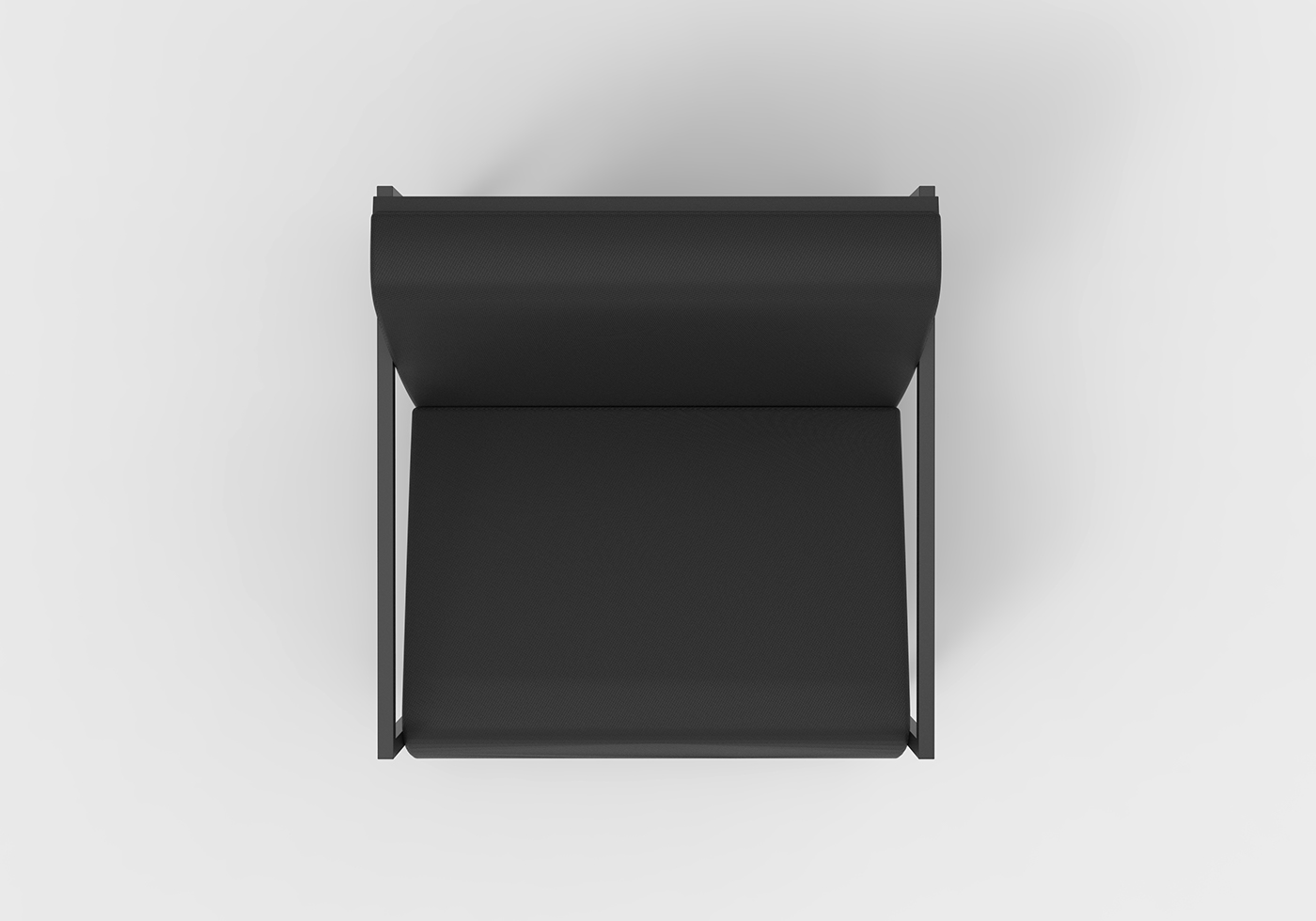 shadow black matte chair lounge Lounger dark furniture