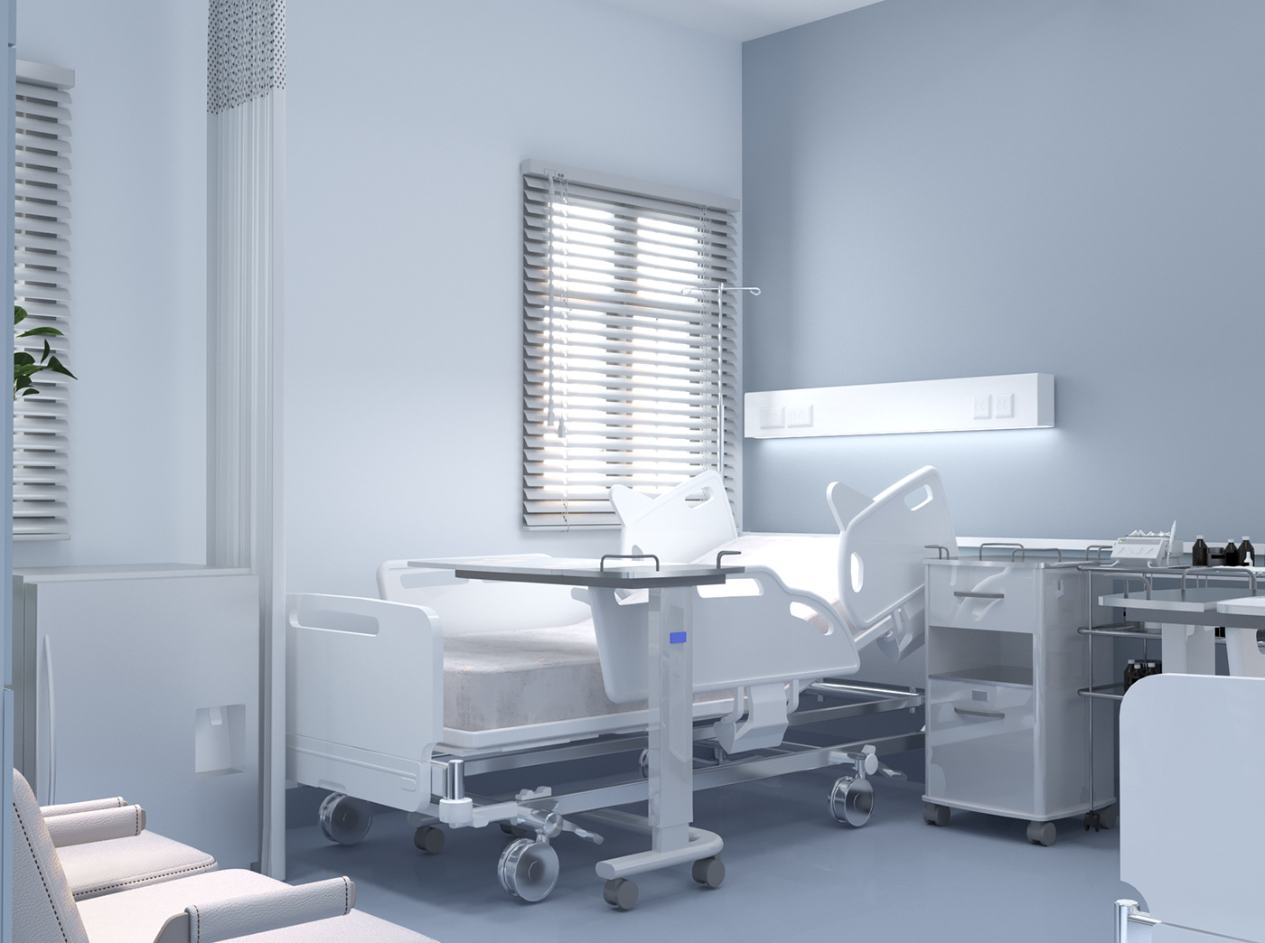 3d modeling 3ds max architecture corona hospital inteior design medicine Render visualization