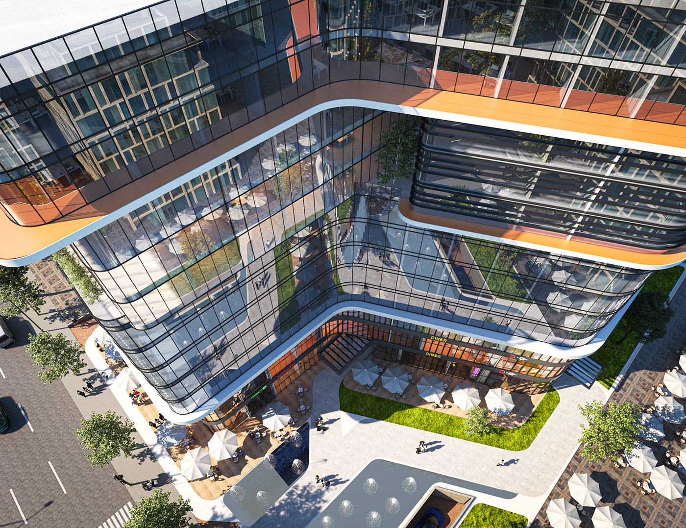 architecture design development exterior mixeduse newcapital offices Retail towers visualization