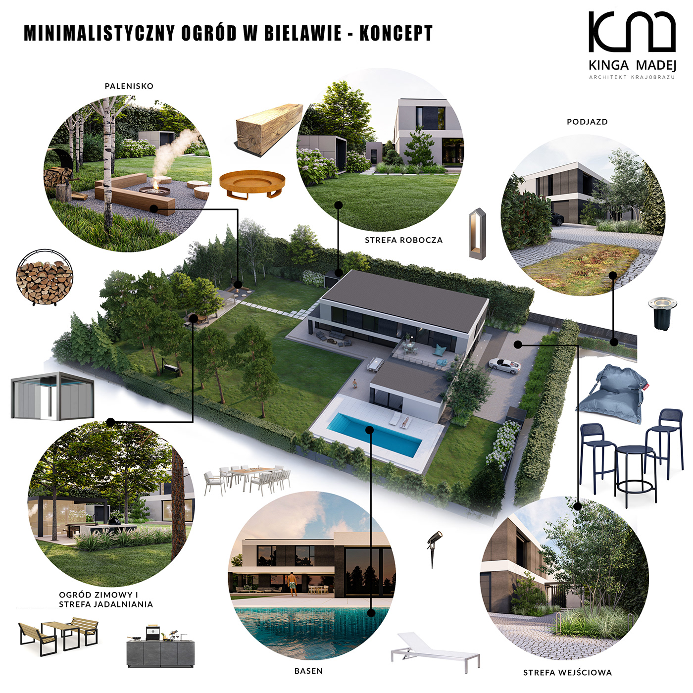 3D 3d modeling architectural design exterior garden Landscape Design Outdoor projekt ogrodu Render visualization