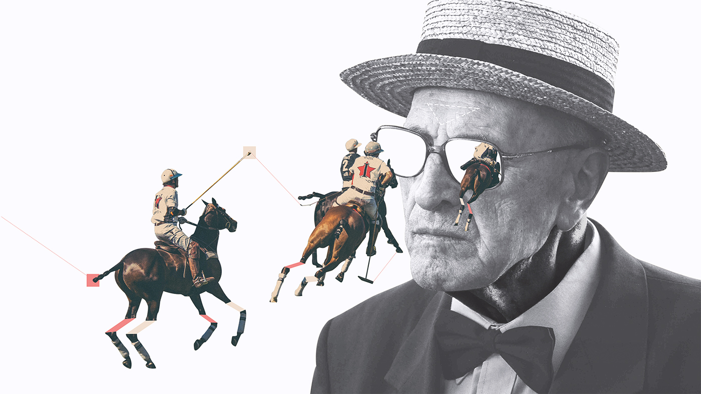 vltrr john sippel collage decoupage art digital surreal detroit horses polo