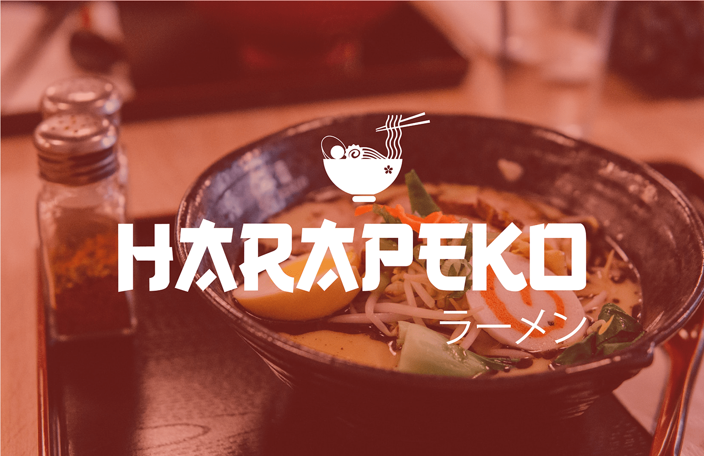 Logo and Branding for HARAPEKO ラーメン