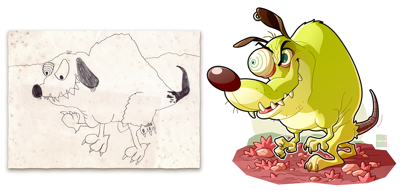 artbook Character design  Drawing  children naive ILLUSTRATION  cartoon past childhood kid