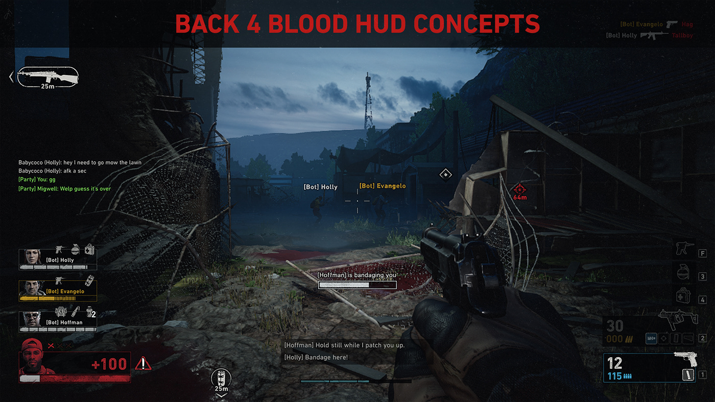 apocalypse blood co-op dead FPS game HUD Shooter UI zombie