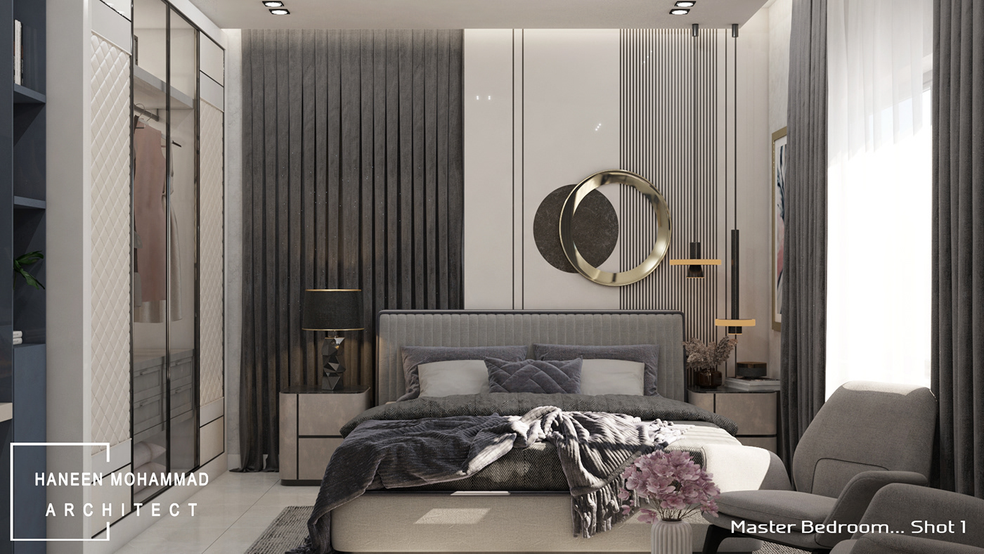 3ds max architecture bedroom design home Interior interior design  modern