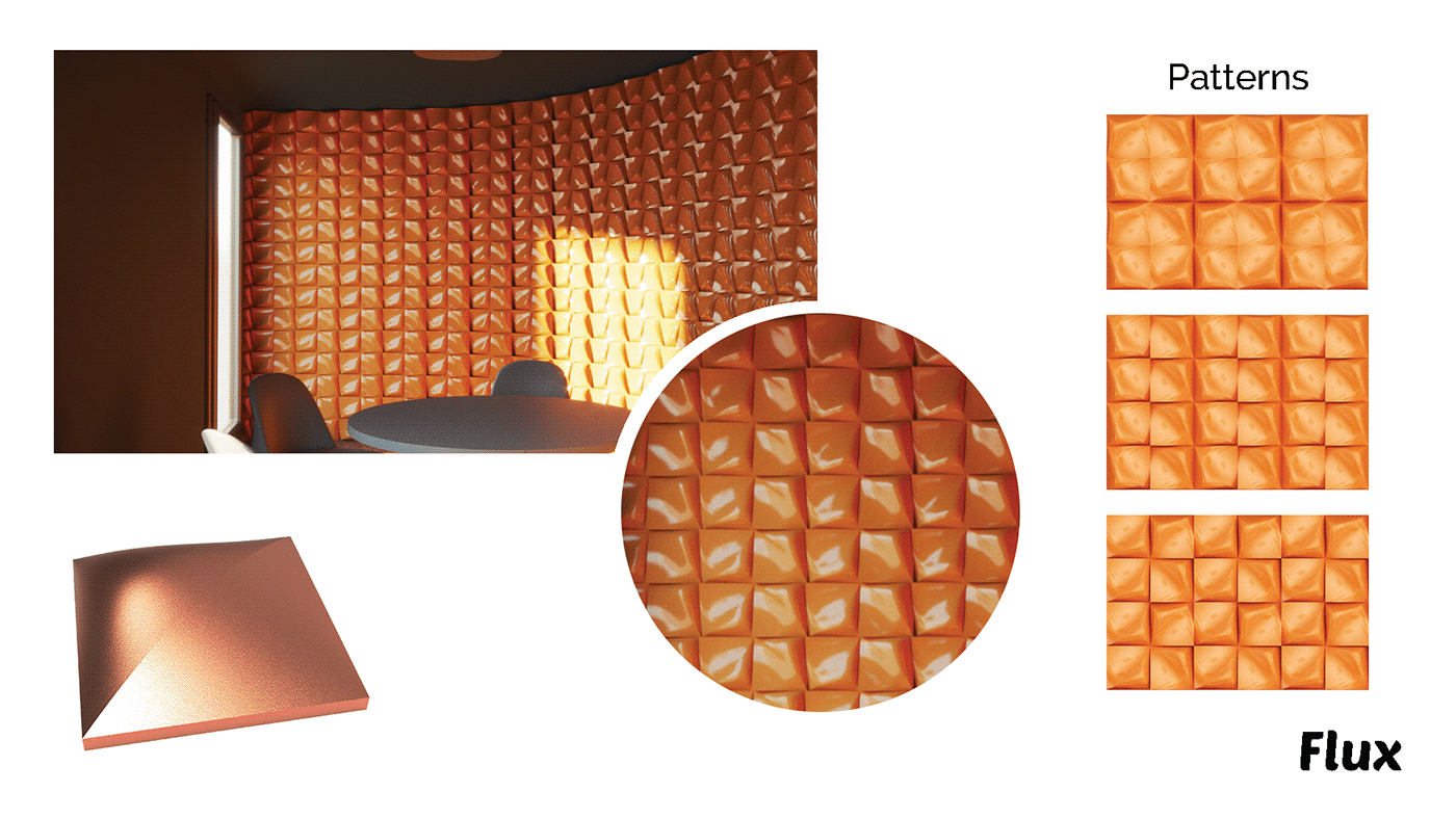 interior design  wall tiles ceramic decoration Render archviz pattern ceramic tiles