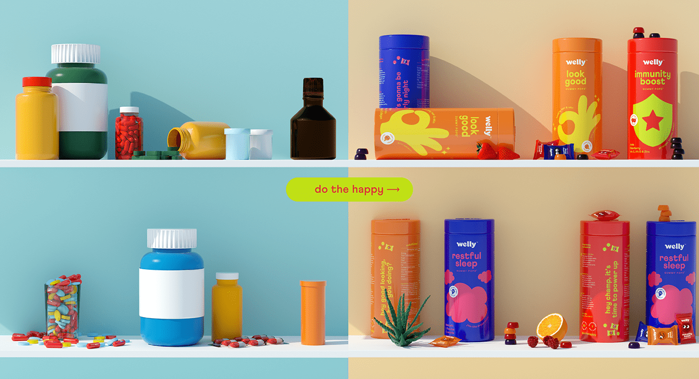 3d design art direction  Brand Design brand positioning brand strategy healthy identity nutrition packaging design visual language